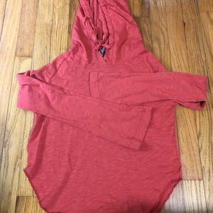 Dark orange hoodie by bobi xs. 100% Cotton